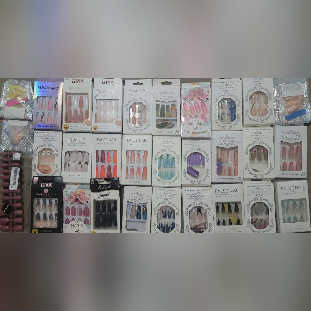 Press On NAILS BIG Bundle Qty: 27!